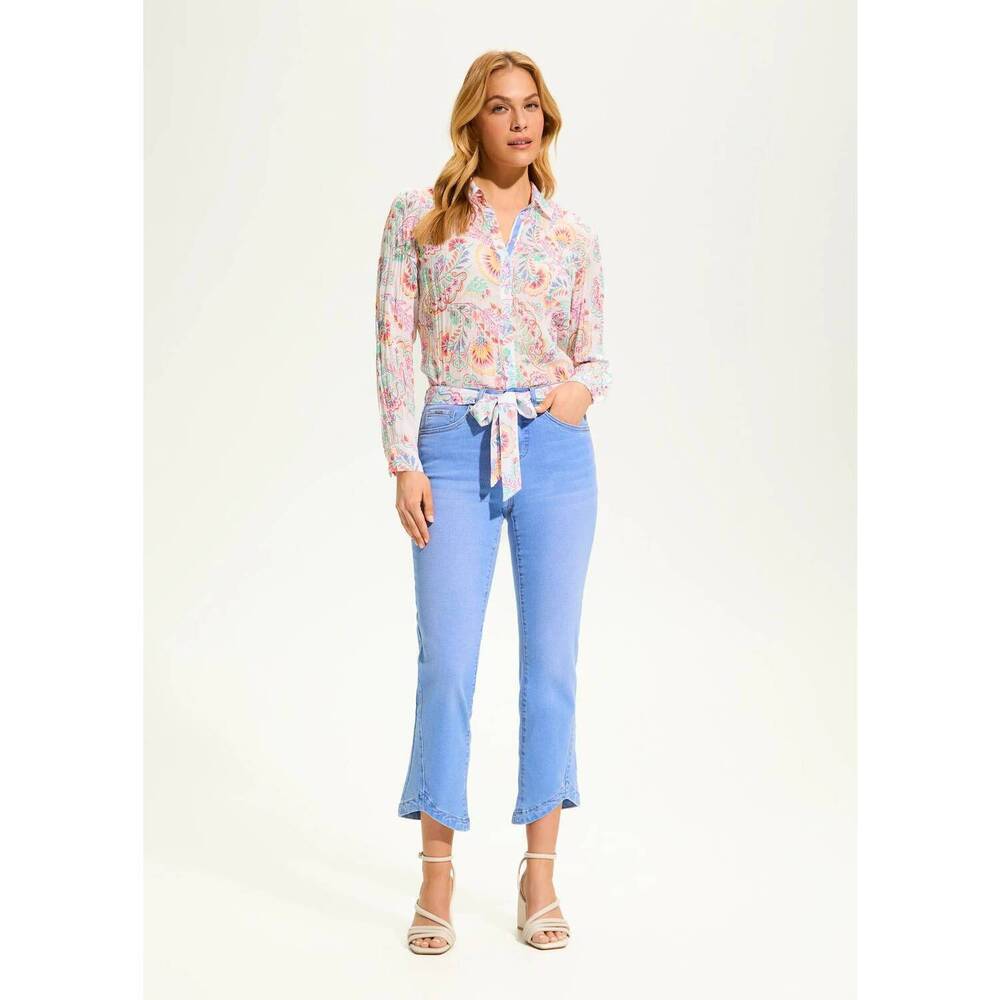 NEW FDJ olivia boot ankle denim jeans in light blue